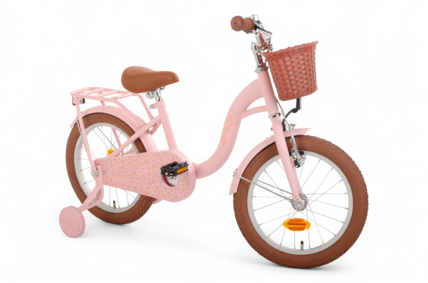 AMIGO Fairy 16 Inch Girls Coaster Brake Salmon