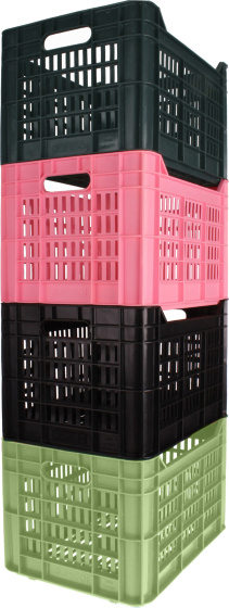 AMIGO bike crate 30 liter 100% recycled plastic mint green