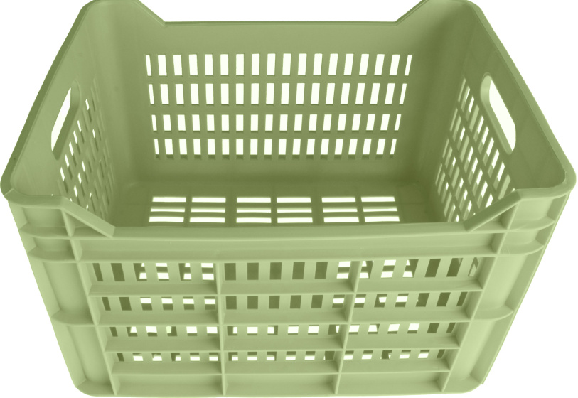 AMIGO bike crate 30 liter 100% recycled plastic mint green