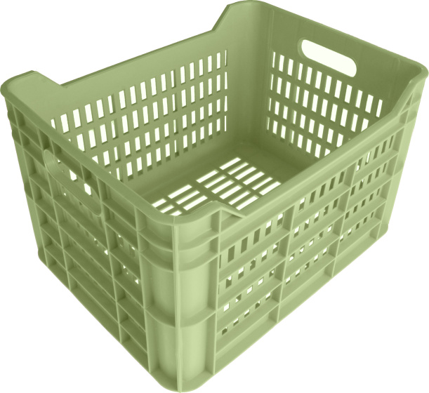 AMIGO bike crate 30 liter 100% recycled plastic mint green
