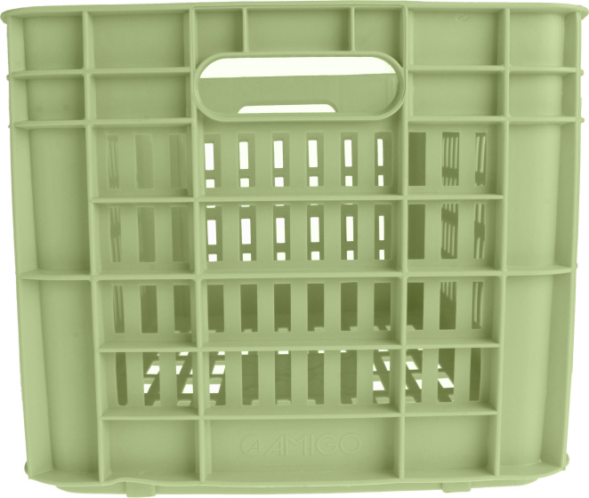AMIGO bike crate 30 liter 100% recycled plastic mint green