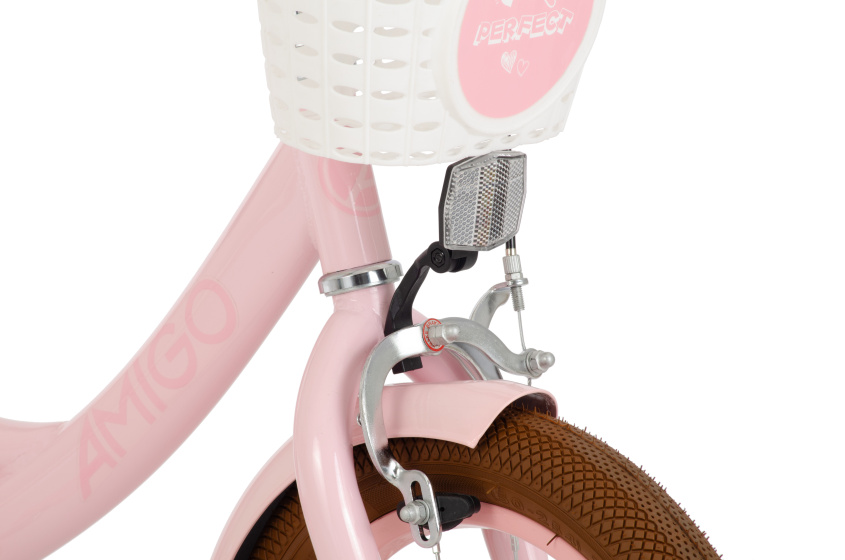AMIGO Perfect 12 Inch Girls Coaster Brake Pink