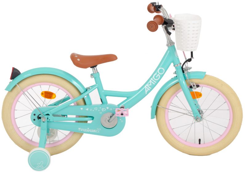 AMIGO Perfect 16 Inch 23,5 cm Girls Coaster Brake Turquoise
