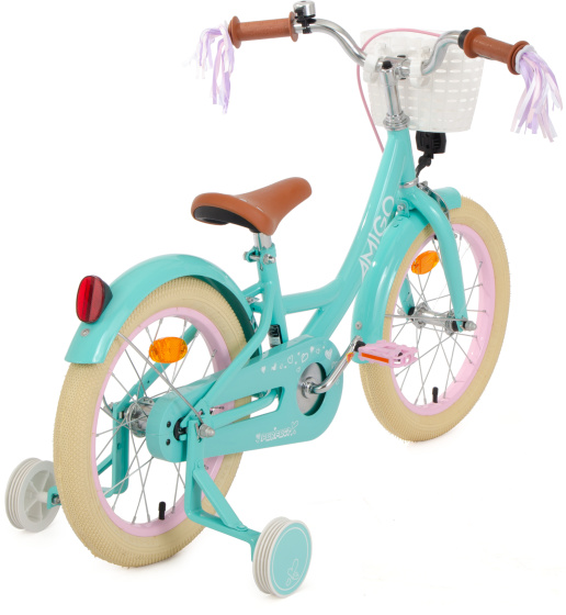 AMIGO Perfect 16 Inch 23,5 cm Girls Coaster Brake Turquoise