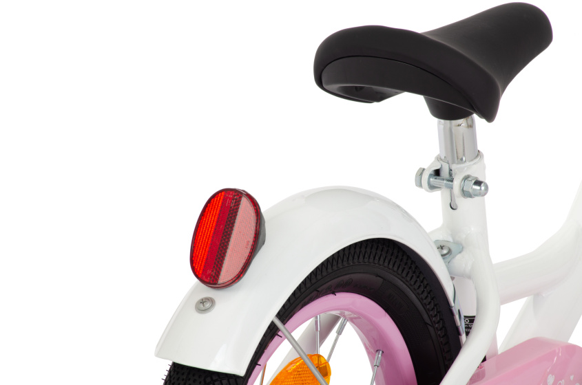 AMIGO Perfect 12 Inch Girls Coaster Brake White/Pink