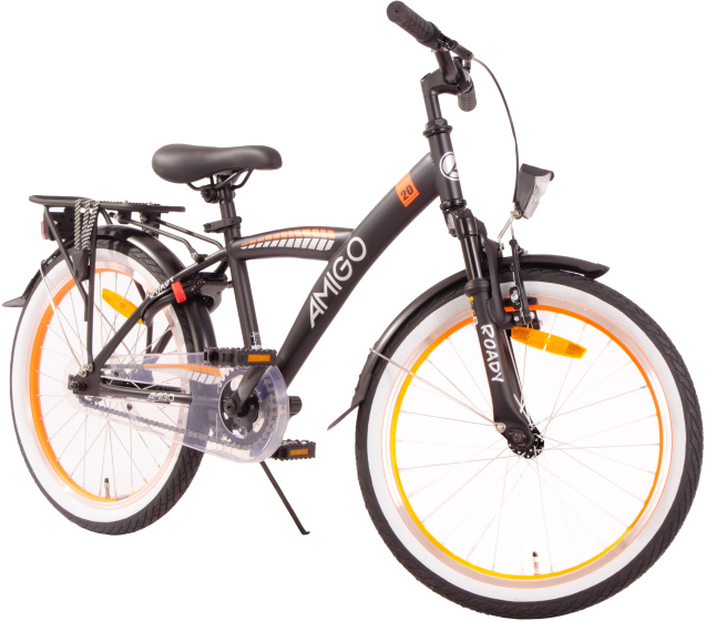 AMIGO Roady 20 Inch Jongens Terugtraprem Zwart/Oranje