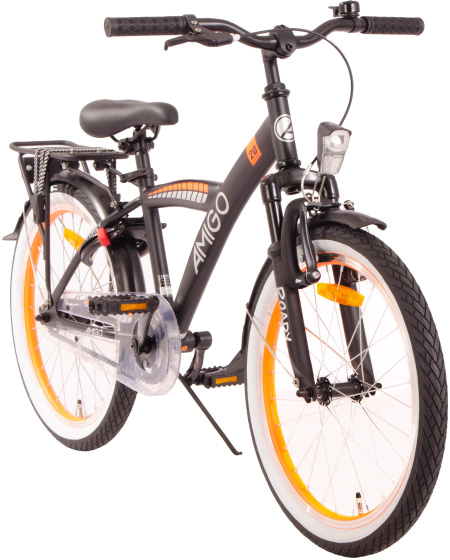 AMIGO Roady 20 Inch Jongens Terugtraprem Zwart/Oranje