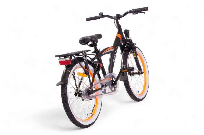 AMIGO Roady 20 Zoll Jungen Rücktrittbremse Schwarz/Orange