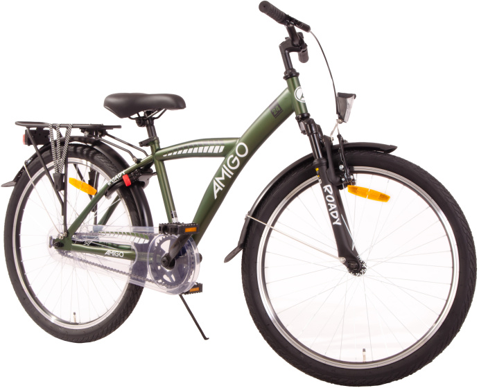 AMIGO Roady 24 Inch Jongens Terugtraprem Groen