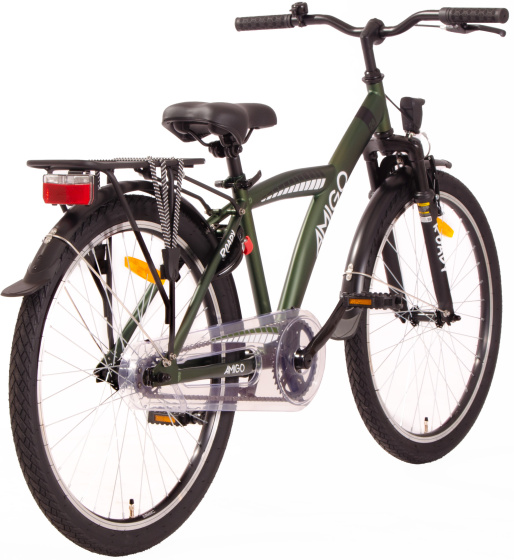 AMIGO Roady 24 Inch Jongens Terugtraprem Groen