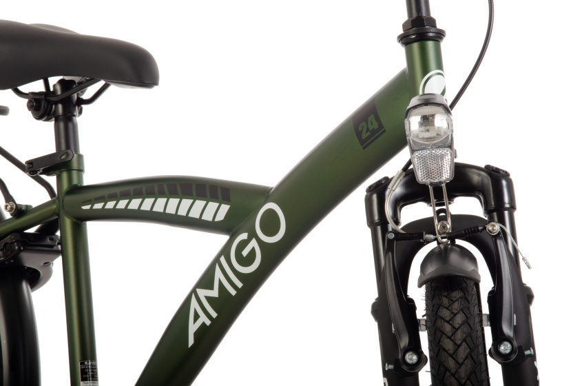 AMIGO Roady 24 Inch Jongens Terugtraprem Groen