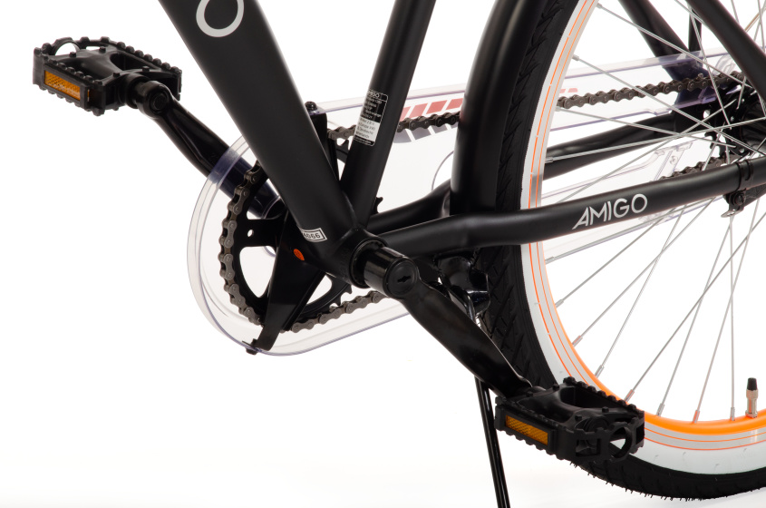 AMIGO Roady 24 Inch Boys Coaster Brake Black/Orange