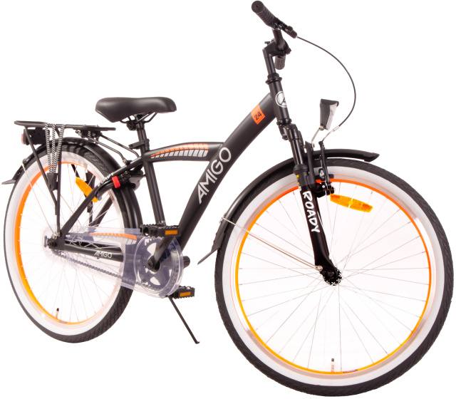 AMIGO Roady 24 Inch Boys Coaster Brake Black/Orange