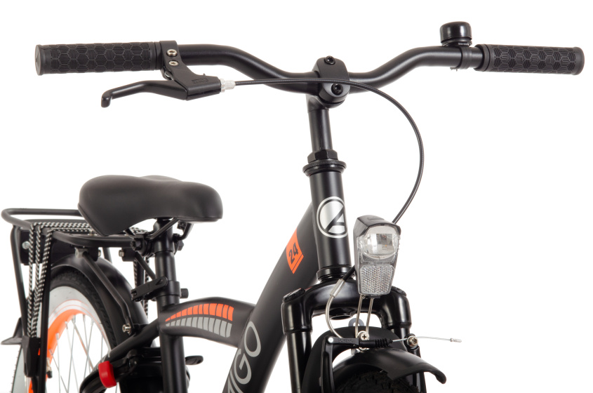 AMIGO Roady 24 Inch Boys Coaster Brake Black/Orange