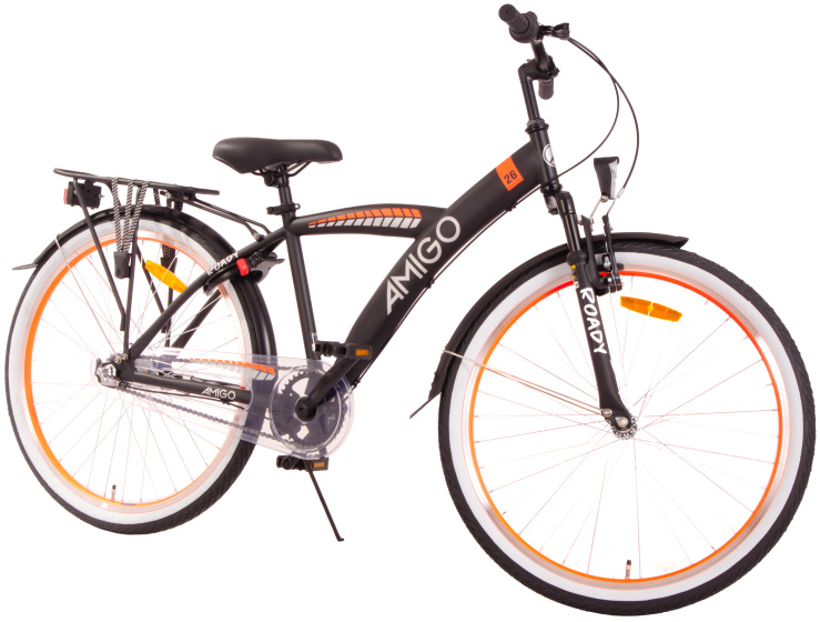 AMIGO Roady 26 Zoll Jungen 3G Rücktrittbremse Schwarz/Orange