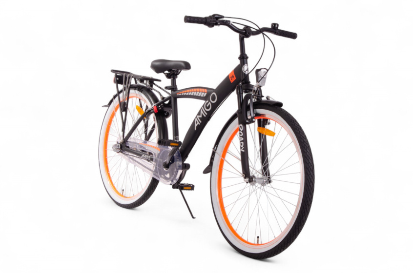 AMIGO Roady 26 Inch Boys 3SP Coaster Brake Black/Orange