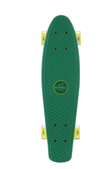 skateboard Flip-&Iacute;vec &eacute;irage LED 55,5 cm vert/citron
