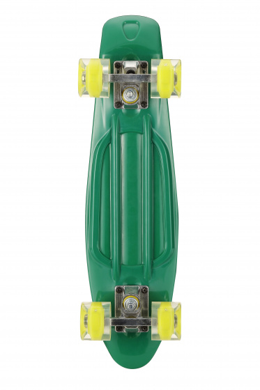 skateboard Flip-&Iacute;vec &eacute;irage LED 55,5 cm vert/citron