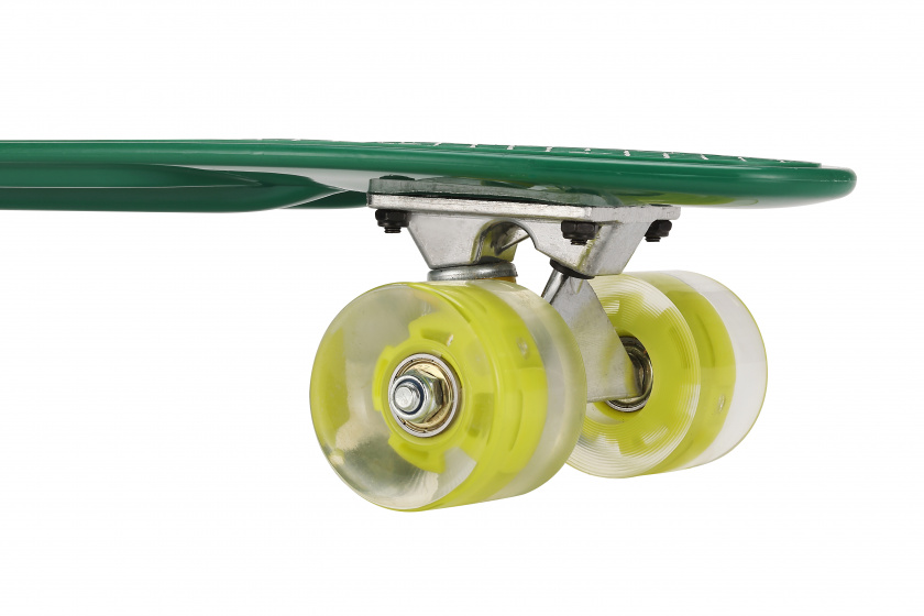 skateboard Flip-&Iacute;vec &eacute;irage LED 55,5 cm vert/citron