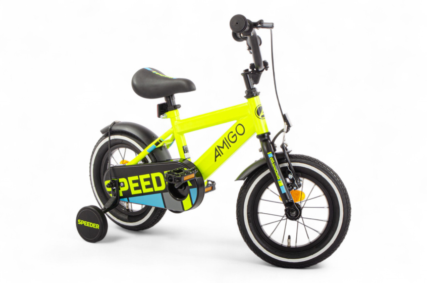 AMIGO Speeder 12 Inch Boys Coaster Brake Yellow/Black