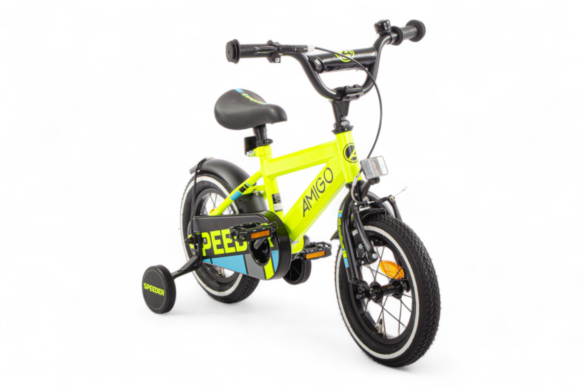AMIGO Speeder 12 Inch Boys Coaster Brake Yellow/Black