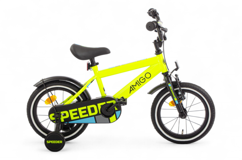 AMIGO Speeder 14 Inch Boys Coaster Brake Yellow/Black