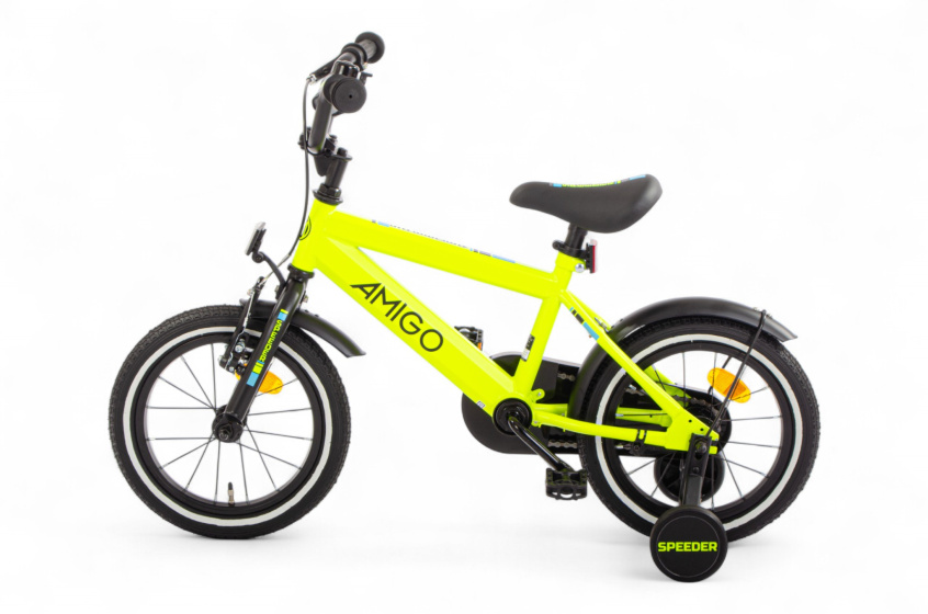 AMIGO Speeder 14 Inch Boys Coaster Brake Yellow/Black