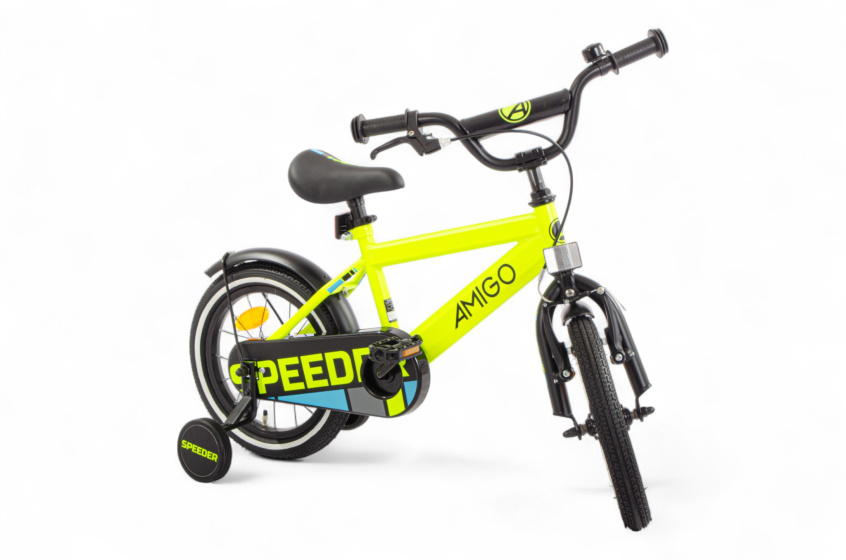 AMIGO Speeder 14 Inch Boys Coaster Brake Yellow/Black