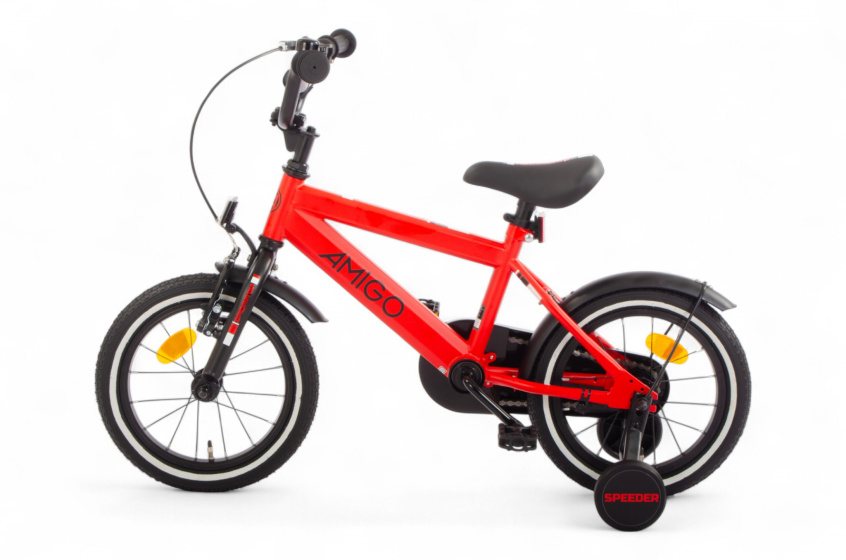 AMIGO Speeder 14 Inch Boys Coaster Brake Red/Black