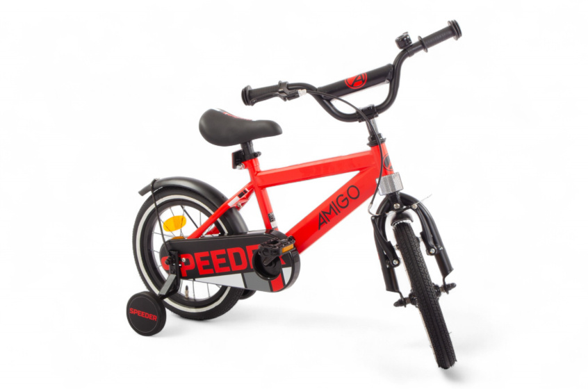 AMIGO Speeder 14 Inch Boys Coaster Brake Red/Black