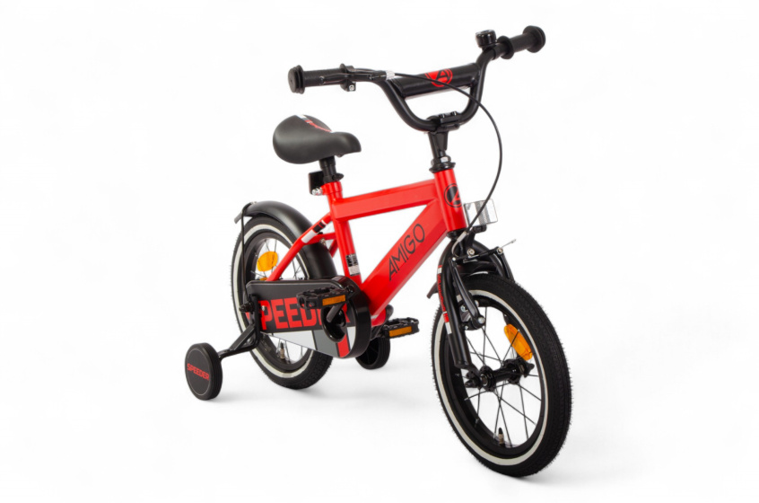 AMIGO Speeder 14 Inch Boys Coaster Brake Red/Black