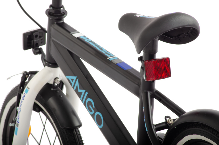 AMIGO Speeder 14 Inch Boys Coaster Brake Black/Blue