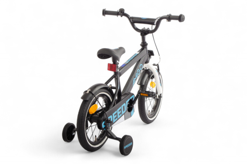 AMIGO Speeder 14 Inch Boys Coaster Brake Black/Blue