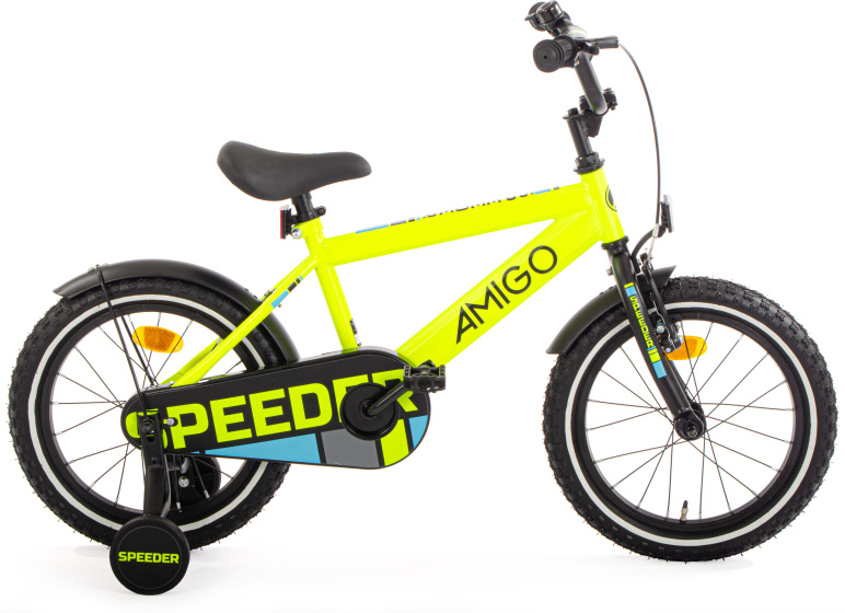 AMIGO Speeder 16 Inch Boys Coaster Brake Yellow/Black