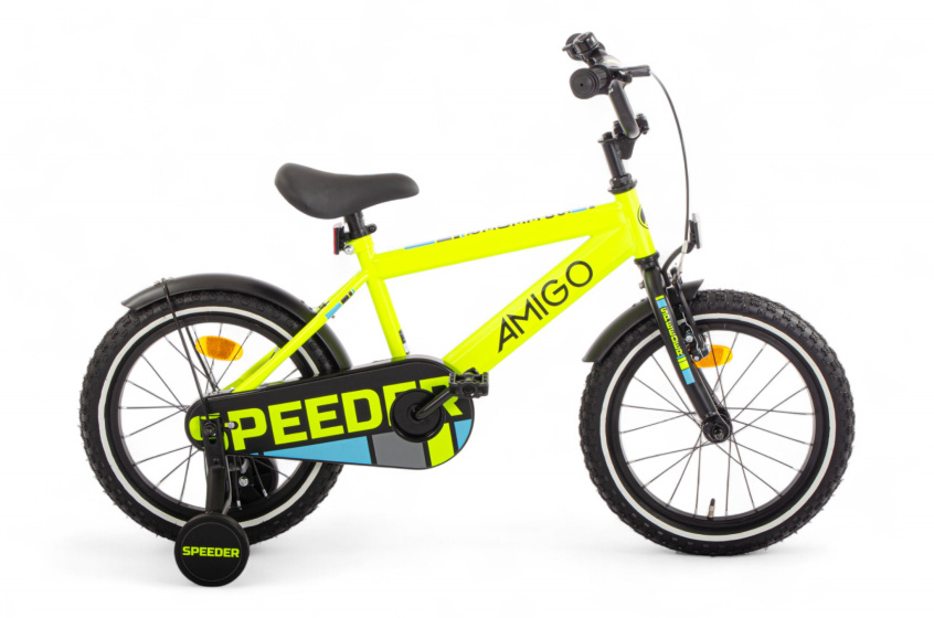 AMIGO Speeder 16 Inch Boys Coaster Brake Yellow/Black