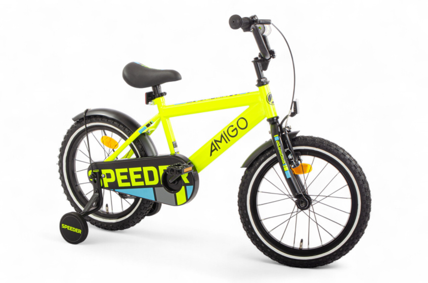 AMIGO Speeder 16 Inch Boys Coaster Brake Yellow/Black