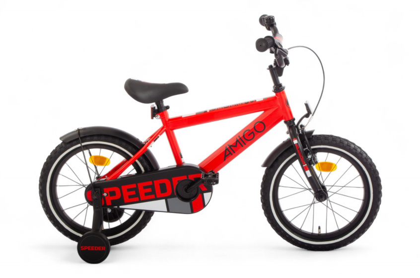 AMIGO Speeder 16 Inch Boys Coaster Brake Red/Black