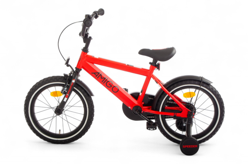 AMIGO Speeder 16 Inch Boys Coaster Brake Red/Black