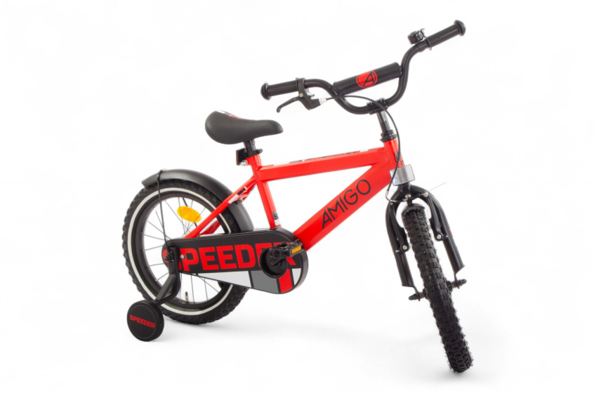 AMIGO Speeder 16 Inch Boys Coaster Brake Red/Black