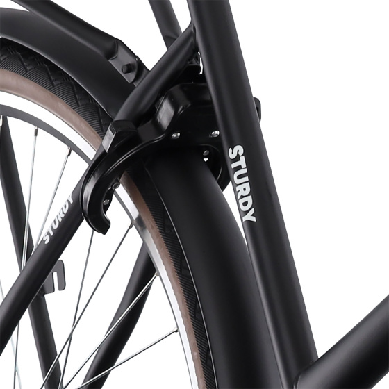 AMIGO Sturdy 28 Inch 53 cm Dames 3V Terugtraprem Matzwart
