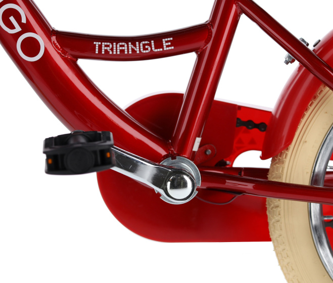 AMIGO Triangle 14 Inch Junior Terugtraprem Rood