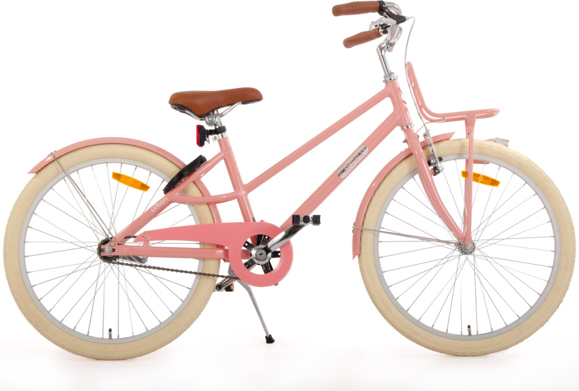 AMIGO Urban Aluminium Frame 24 Inch Meisjes Terugtraprem Zalmroze