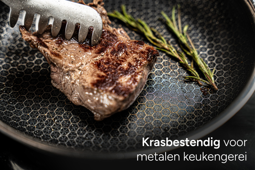 Arbaer 12-teiliges Induktionskochgeschirr mit wabenförmiger Antihaftbeschichtung-S