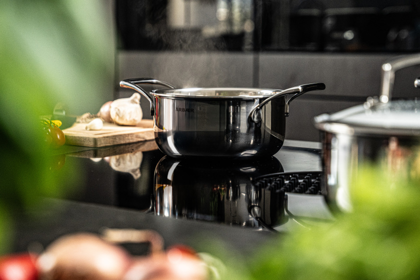 Arbaer 7-Piece Induction Pans Set with Honeycomb Non-Stick Coating
