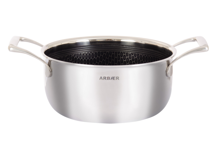 Arbaer Cooking pan Ø 20 cm with lid - Honeycomb non-stick coating - Induction