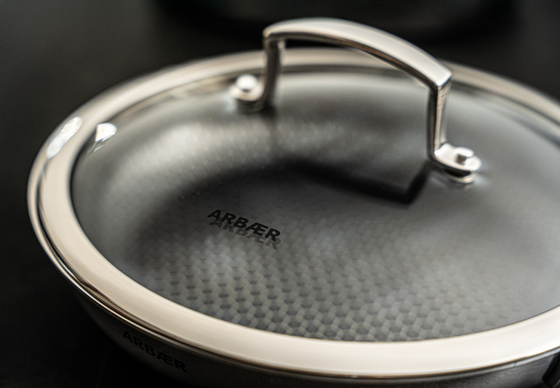 Arbaer Suppentopf Ø 24 cm mit Deckel - Wabenförmige Antihaftbeschichtung - Induktion