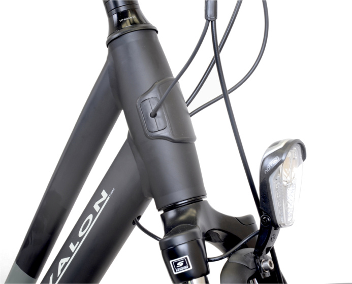 E-Max 28 Inch 54 cm Dames 7V Rollerbrake Zwart/Matgroen