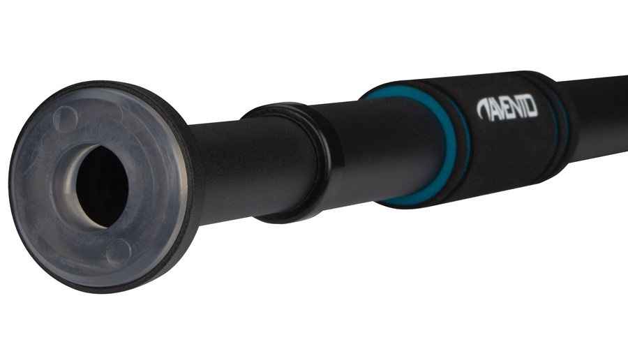 poteau 65-100 cm acier/mousse noir