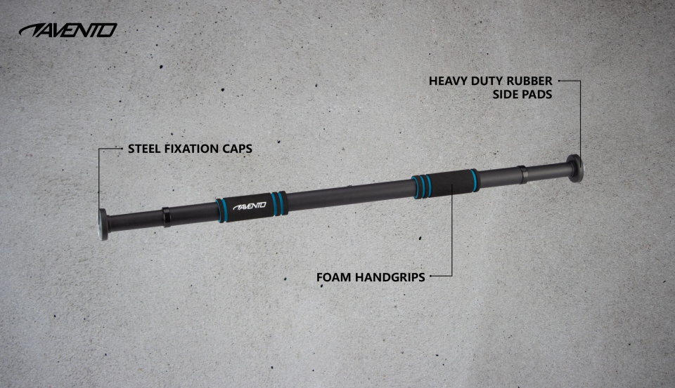 poteau 65-100 cm acier/mousse noir