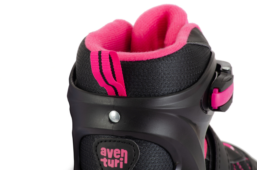 Aventuri Verstellbare Inline Skates Semi-Softboot Schwarz/Pink